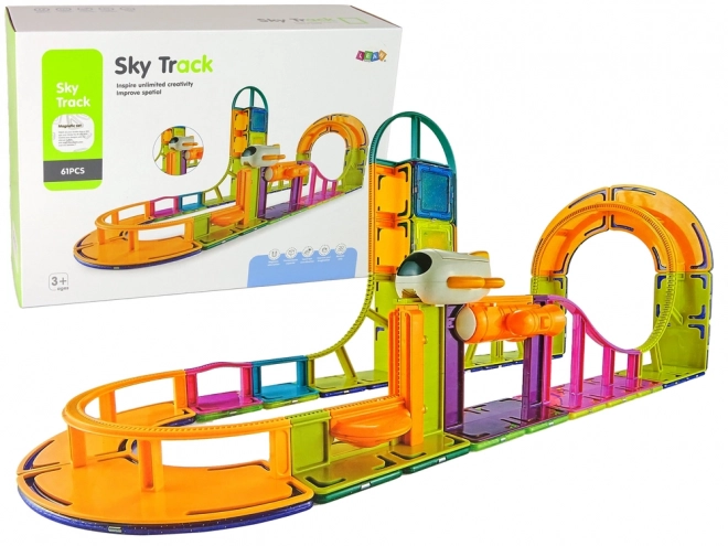 Sky Track Magnetic Construction Blocks Set