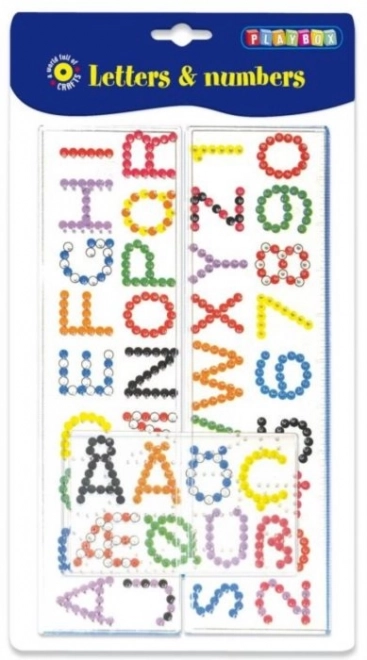 Playbox Ironing Bead Pegboards - Letters and Numbers