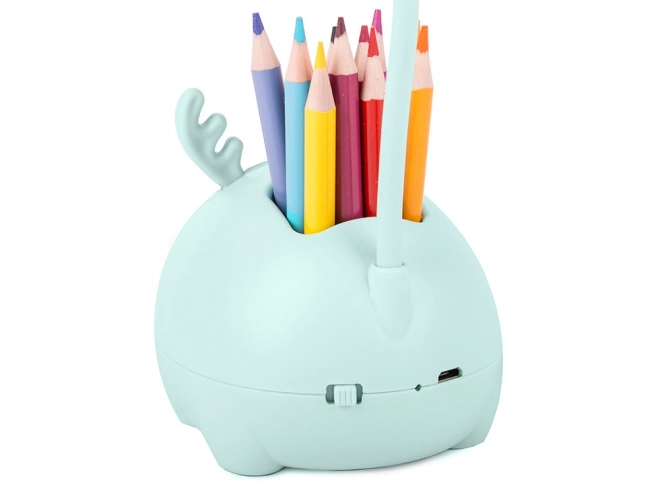 Children's LED Night Lamp with USB Organizer and Phone Stand