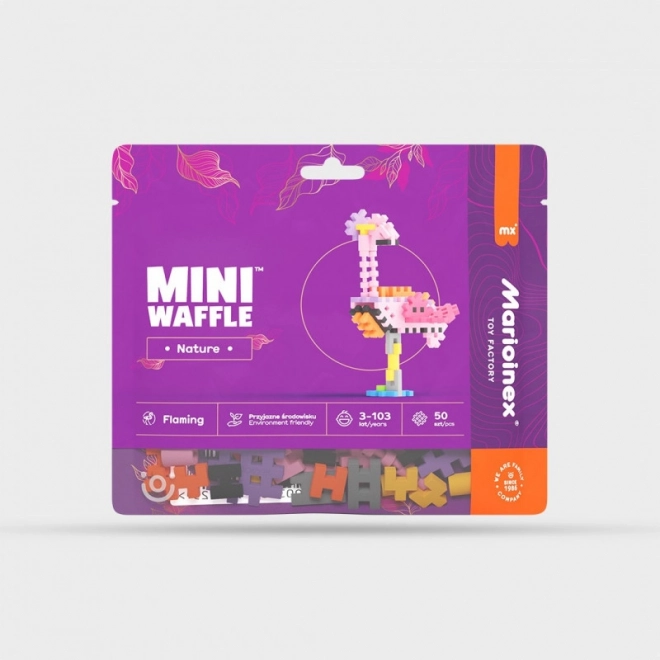 Mini Waffle Nature Flamingo Blocks