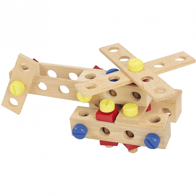 Wooden Toolbox Construction Set for Kids 70 Pieces