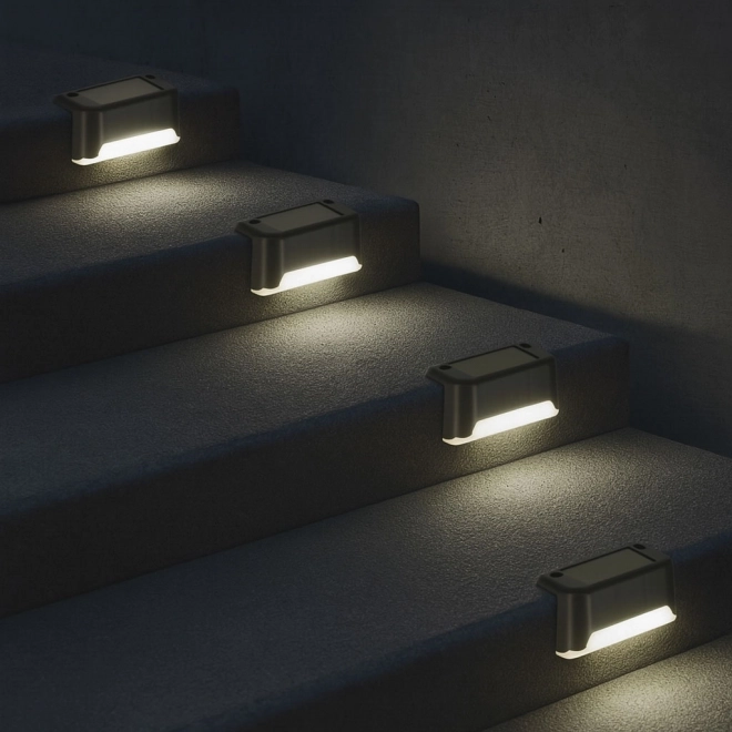 Solare LED-Treppenbeleuchtung im Freien 8 Stück
