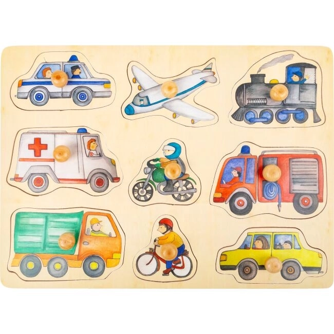 Small Foot Wooden Vehicle Puzzle