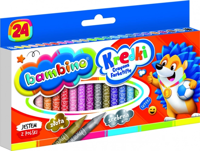 Bambino Clay Crayons 24-Color Set