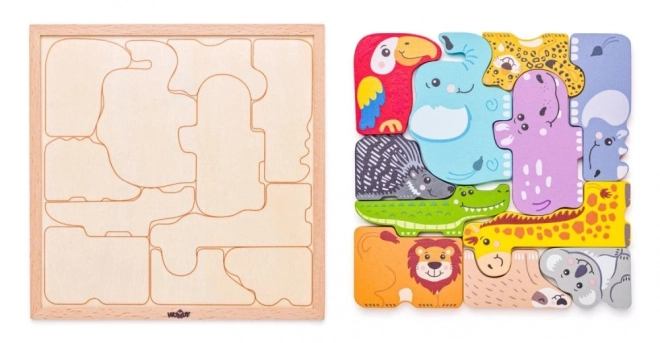 Exotic Animals Shape Puzzle