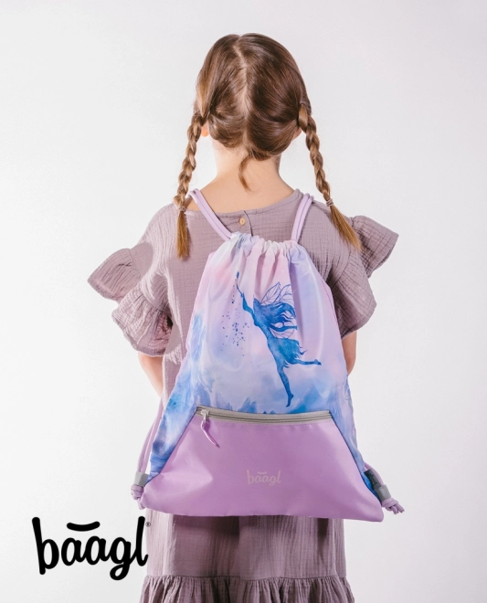 Ensemble sac d'école, trousse et sac Shelly Fée