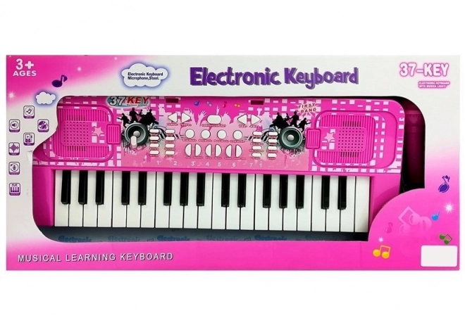 Children's Keyboard with Microphone Pink