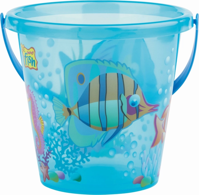 Transparent Fish Design Sand Bucket