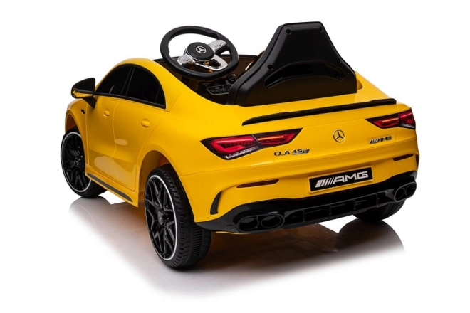 Electric Ride-On Car Mercedes CLA 45S AMG Yellow 4x4