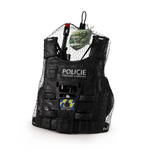 Police Vest with Czech Inscriptions and Accessories