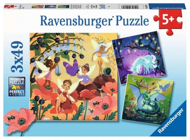 Ravensburger Fairy, Dragon and Unicorn Puzzle Set