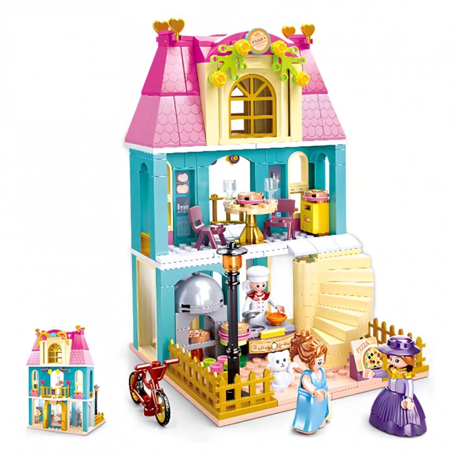 Sluban Girls Dream Village Two-Story House with Attic