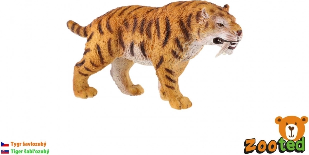 Saber-toothed Tiger Smilodon Plastic Figurine 13 cm