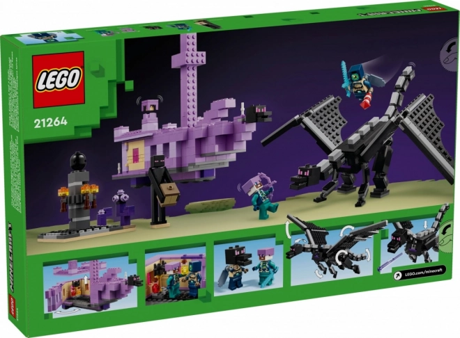 Lego Minecraft Ender Dragon and Ship