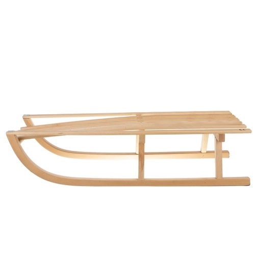 Wooden Sledge with Backrest