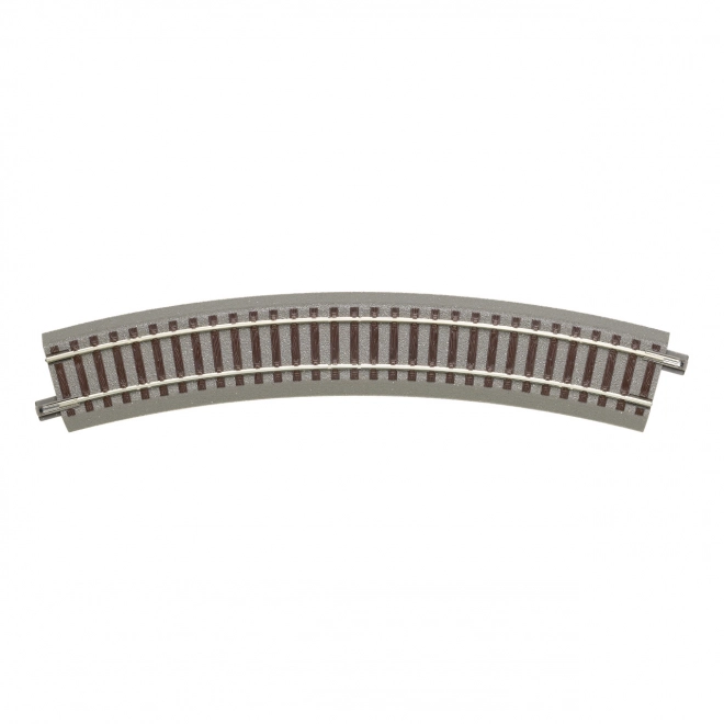 Curved H0 Model Train Track with Ballast