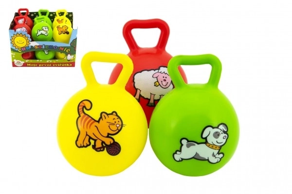 Rattle Ball My First Animals 10cm Rubber