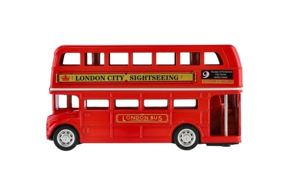 Red London Double-Decker Bus Toy