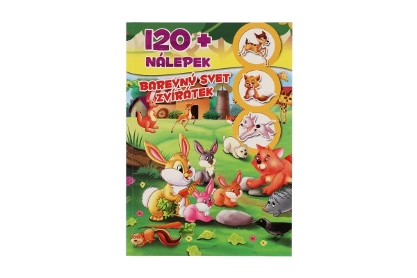 Book Colorful World of Animals with Stickers