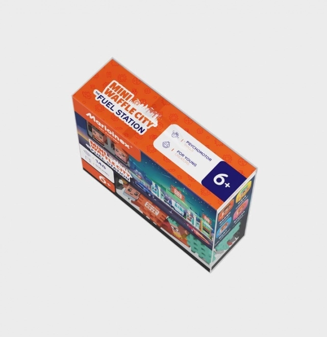 Mini Waffle City Fuel Station Block Set
