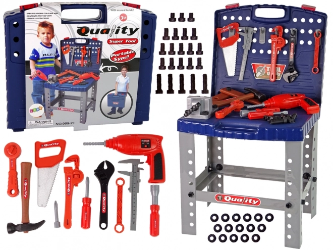 Children's Tool Workshop with Drill Set