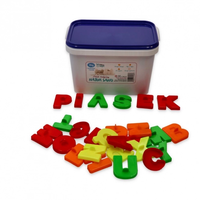 Kinetic Sand 3kg with Molds and Sandbox