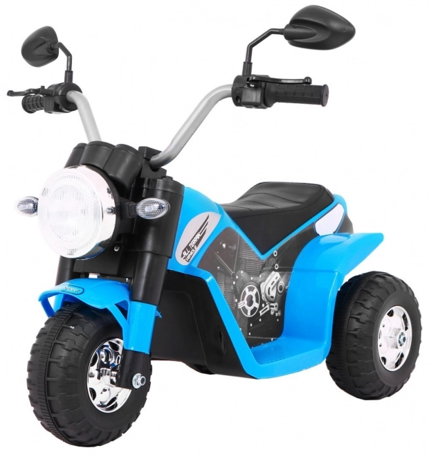 Mini ride-on bike with led lights blue