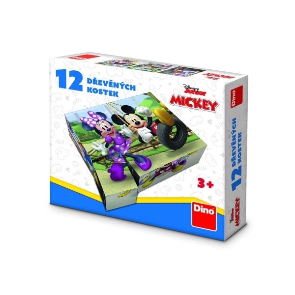Képes kockák - Mickey Mouse, 12 db