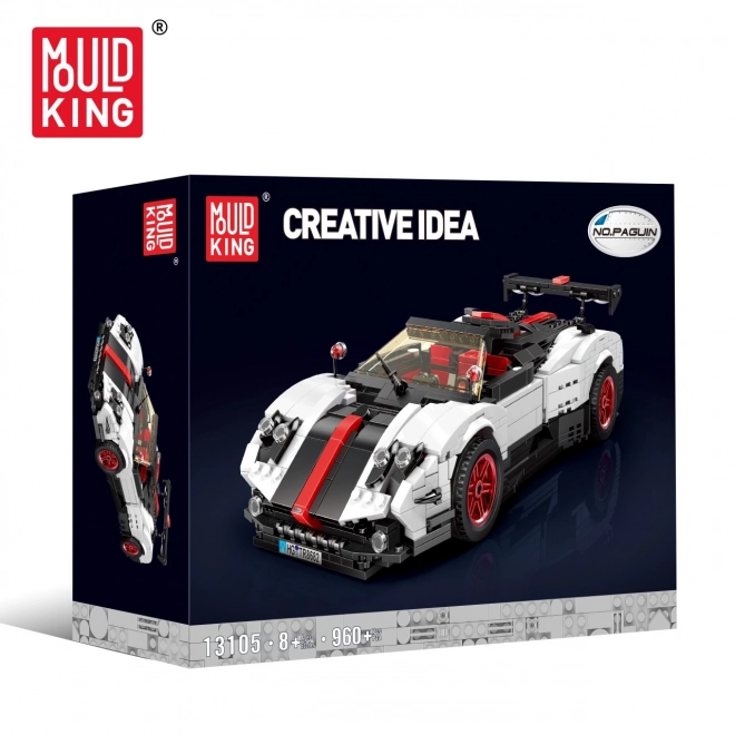 White Sports Car Building Block Set