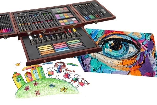 Art Box Creativity Set in Wooden Case