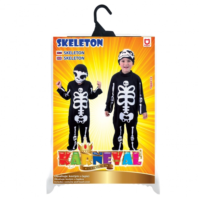 Children's Skeleton Costume with Hat