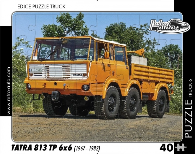 Retro Cars Puzzle Truck Tatra 813 TP 6x6