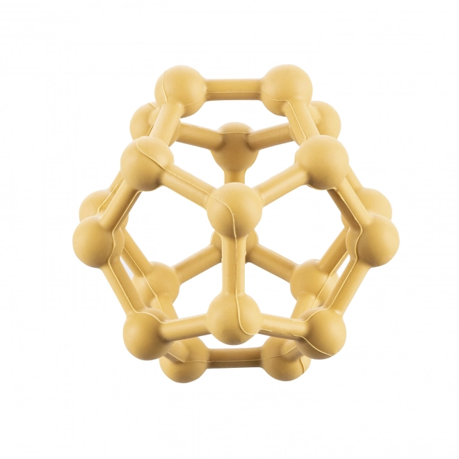 Silicone Teether Atom Mustard Yellow