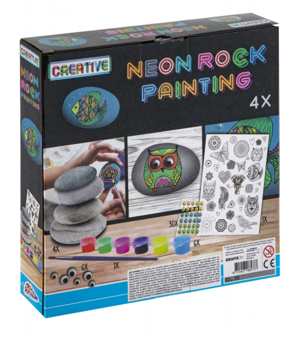 Neon Rock Painting Set