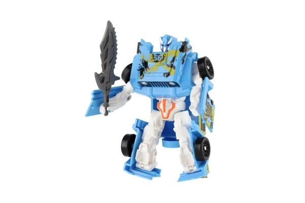 Transforming Robot and Car Toy - Blue