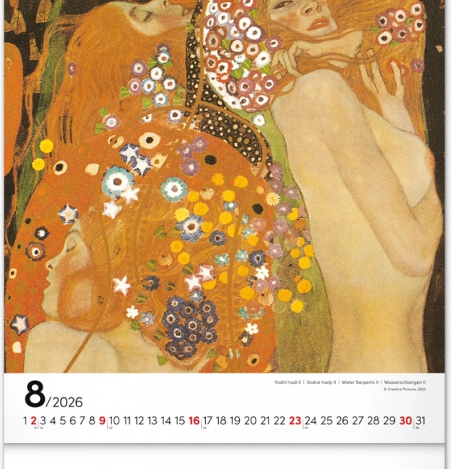 Wall Calendar Gustav Klimt 2026