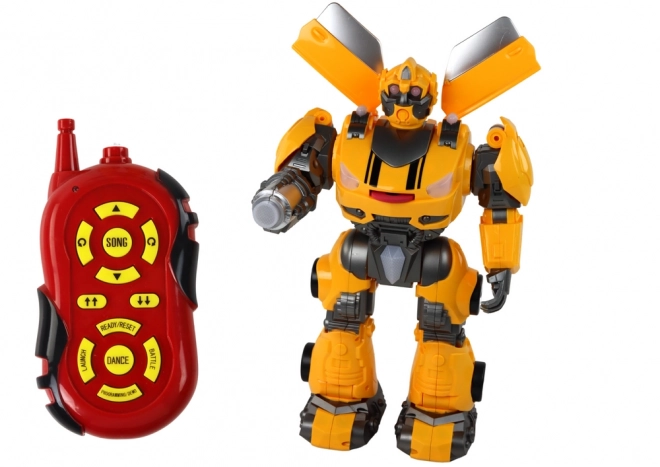 Large Remote Controlled Yellow Robot with Sound and Lights