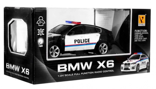 Remote Control BMW Police Car for Kids 8+ with Lights