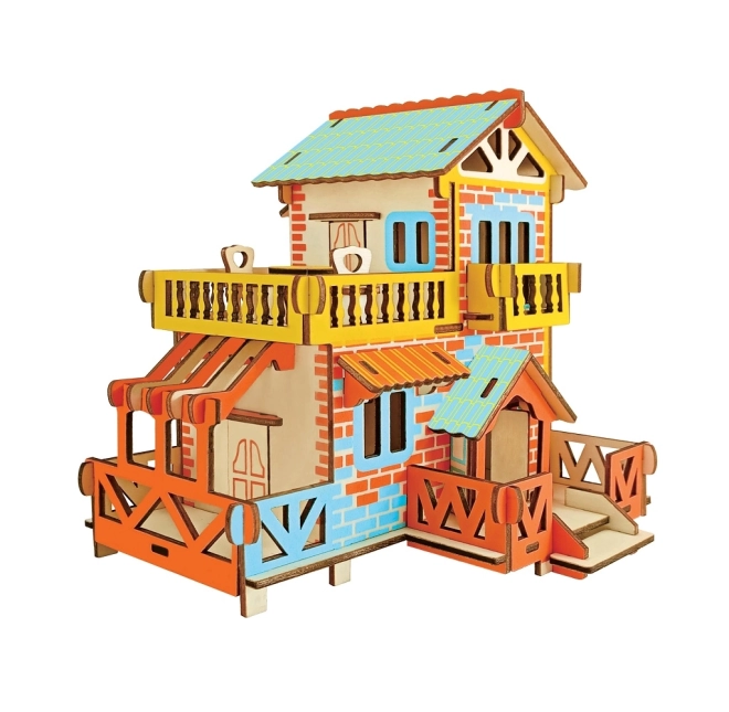 Woodcraft 3D Puzzle Country Cottage