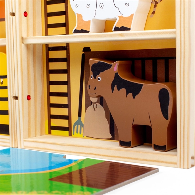 Farm Animal Playset Box by Bigjigs Toys