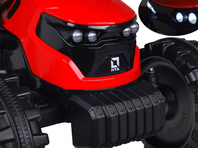 Large electric tractor with trailer and bucket for children