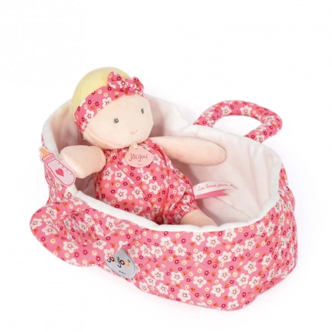 Marylou Soft Doll with Quilted Bag