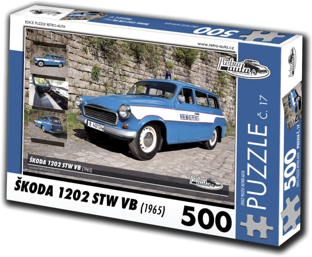 Retro Cars Puzzle Škoda 1202 STW VB 500 pieces