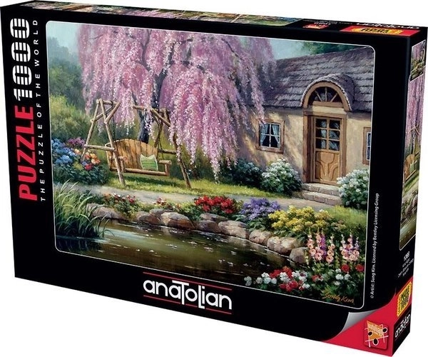 Charming Cottage Under Cherry Tree Puzzle 1000 Pieces