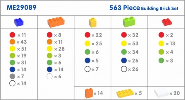 Costruzioni MASTERKIDZ STEM con 563 pezzi e 4 estensioni per pannello