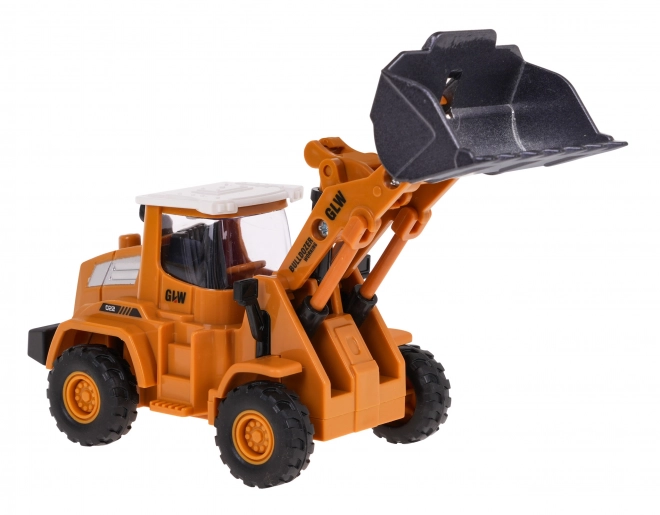 Children's Metal Bulldozer with Rubber Tires and Friction Drive