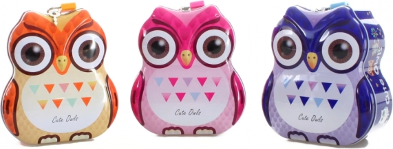 Metal Owl Piggy Bank