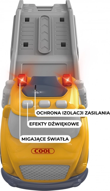 Žlutá odtahová souprava WOOPIE City Truck se světelnými a zvukovými efekty