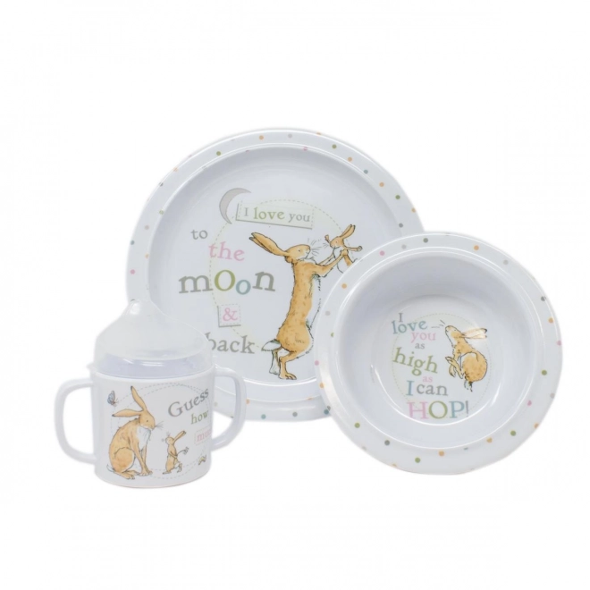 Rainbow Guess How Much I Love You Breakfast Set