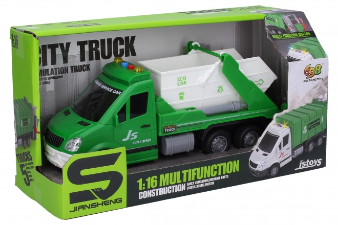 Cleaning Toy Truck with Light and Sound Effects